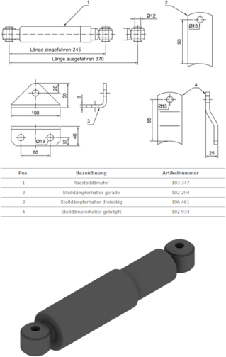 Radstoßdämpfer der Schlegl GmbH